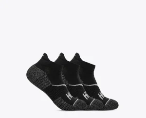 No-Show Run Sock 3-Pack-black / black / black