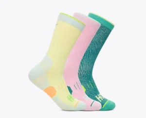 Crew Run Sock 3-Pack-celery root / pk twlght / oceanic