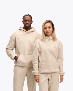 Hoka Essential Hoodie-beige cloud topo