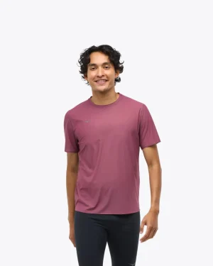 Airolite Run Short Sleeve-dried fig