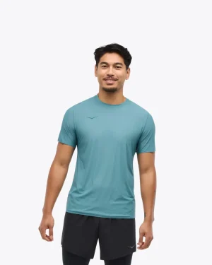 Airolite Run Short Sleeve-mountain fog