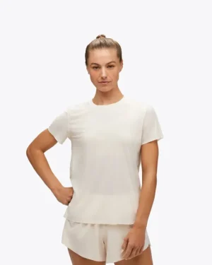 Airolite Run Short Sleeve-eggnog