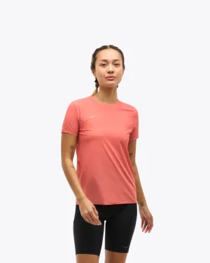 Airolite Run Short Sleeve-grapefruit