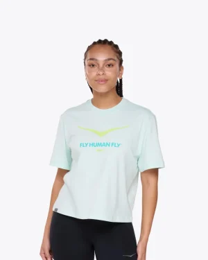 HOKA Bird Logo Gpx SS Tee-aqua breeze