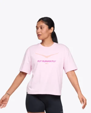 HOKA Bird Logo Gpx SS Tee-pale rose