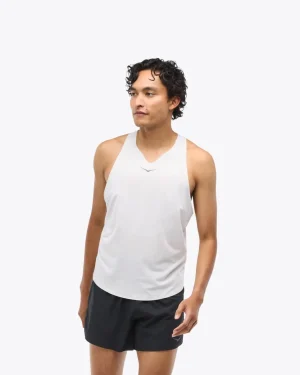 Race Day Singlet-white
